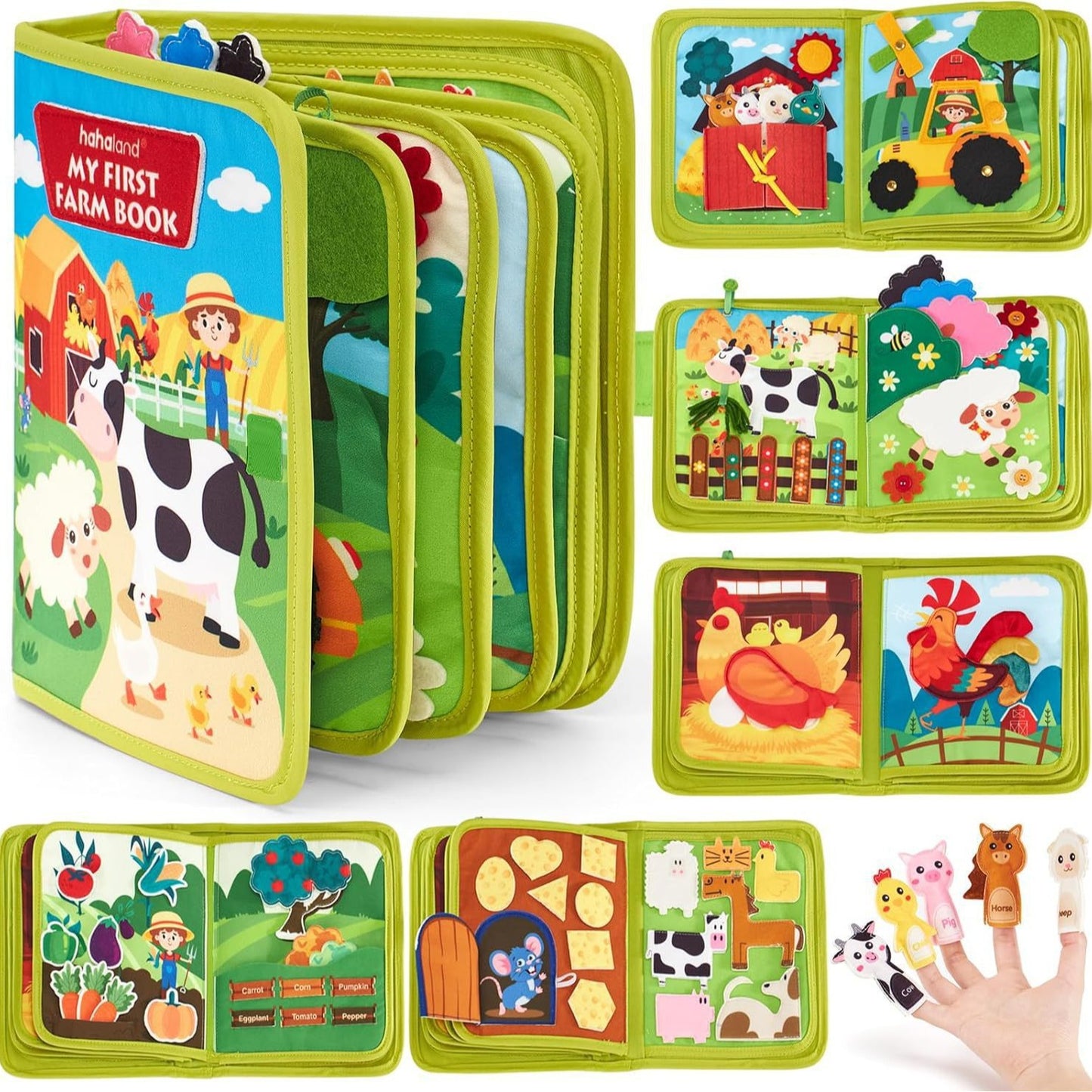 Saneda™ Soft Farm Activity Book