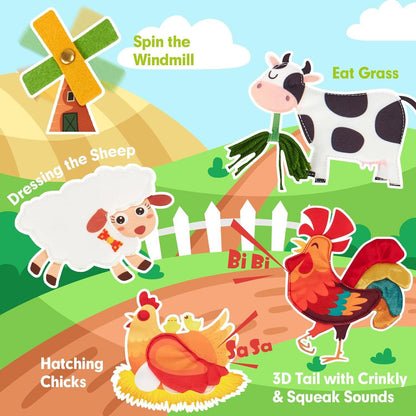 Saneda™ Soft Farm Activity Book
